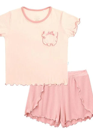 Toddler Girl Summer Outfits Short Sleeve Tee and Shorts Set