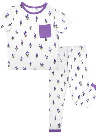 Boy & Girl Short Sleeve Long Pants with One Pocket Pajama Set