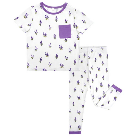 Boy & Girl Short Sleeve Long Pants with One Pocket Pajama Set