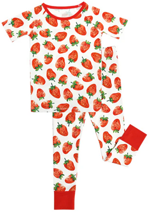 Kids Short Sleeve Long Pants Pajama Set