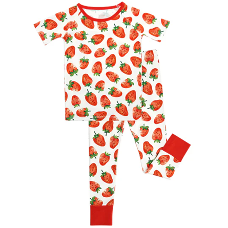 Kids Short Sleeve Long Pants Pajama Set