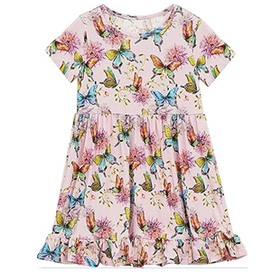 Toddler Girls Short Sleeve Summer Dress