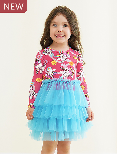 Toddler Girl Tulle Dress Long Sleeve Tutu Outfits