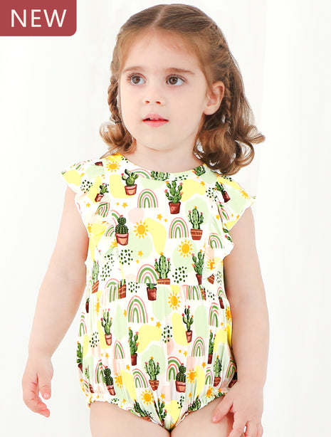 Cute Cactus Sleeveless Bodysuit