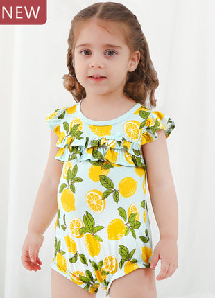 Girl Lemon Back Opening Bodysuit