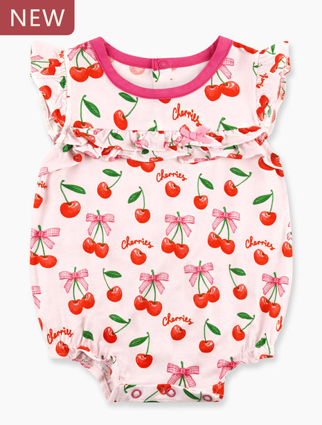 Girls Cute Cherry Bodysuits