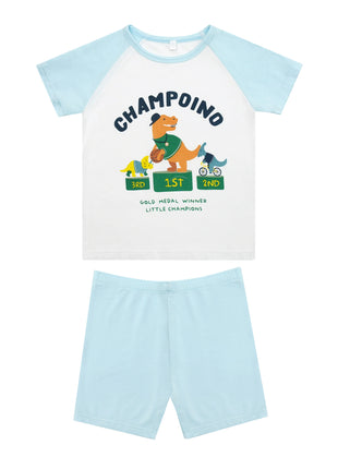 Kids Boy Short Sleeve and Pants Pajama Set