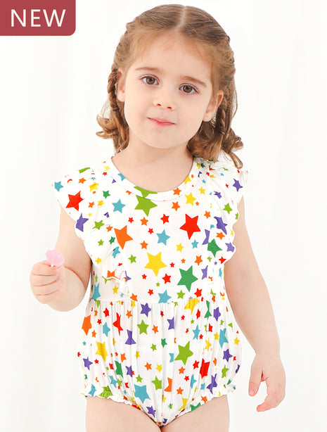 Colorful Five-Pointed Star Printed Undershirt