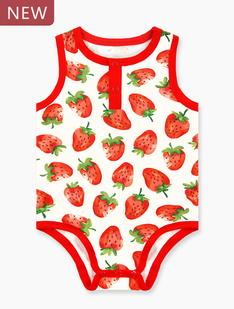 Strawberry Sleeveless Bodysuit