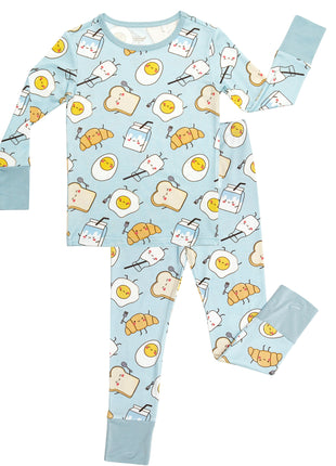 Kids Long Sleeve with Long Pants Pajamas Set