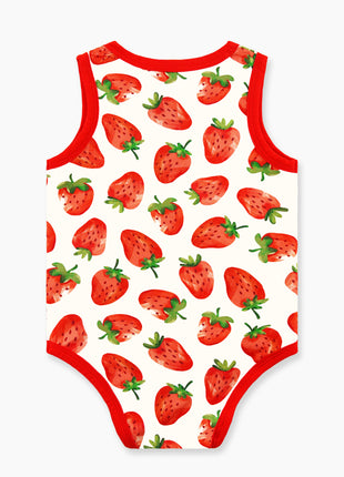 Strawberry Sleeveless Bodysuit