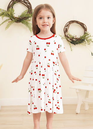 Kids Girl Short Sleeve Dresses