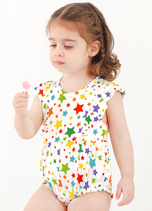 Colorful Five-Pointed Star Printed Undershirt