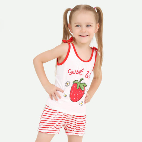 Summer Outfits Sleeveless Tank Top and Shorts Set