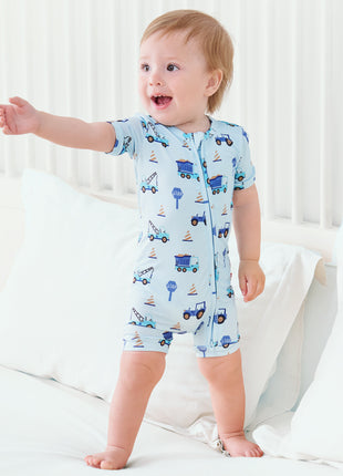 Baby Boys Soft Comfy Infant Short Sleeve Romper