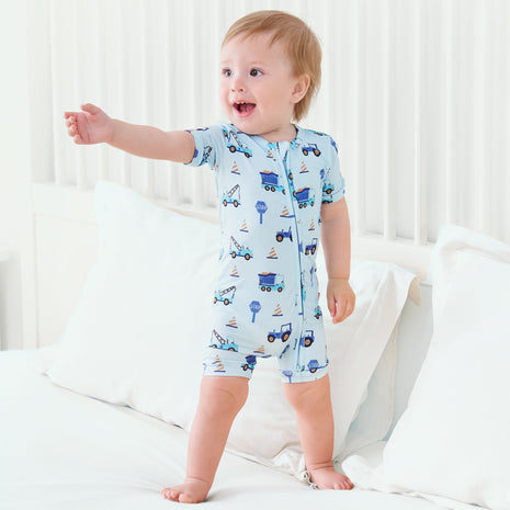 Baby Boys Soft Comfy Infant Short Sleeve Romper