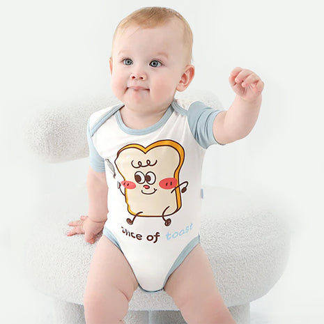 3-Pack Baby Boys Bodysuit Short Sleeve Rompers