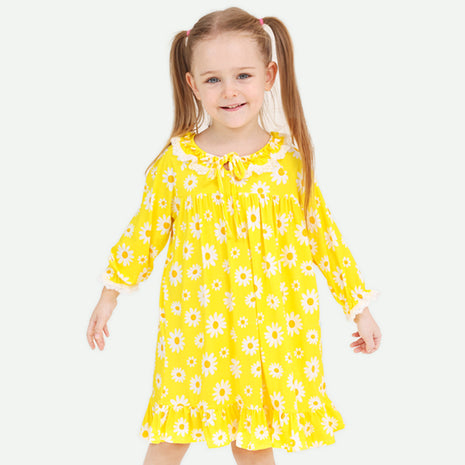 Toddler Girl Long Dresses With Long Sleeves