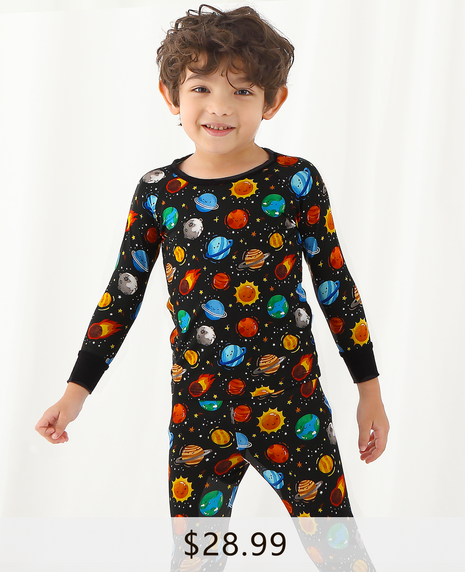 Boy Space Planet Pajama Set