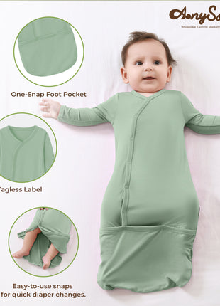 Baby Kimono Jasmine Green Long Sleeve Sleep Sack