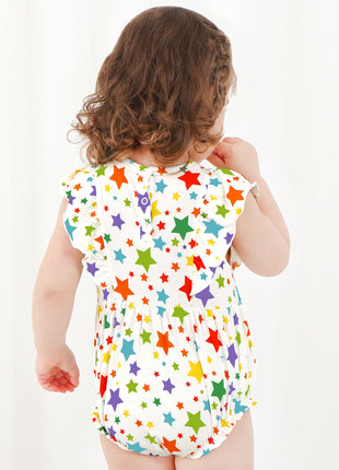 Colorful Five-Pointed Star Printed Undershirt