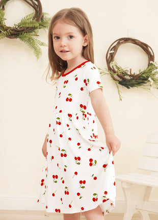 Kids Girl Short Sleeve Dresses