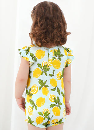 Girl Lemon Back Opening Bodysuit