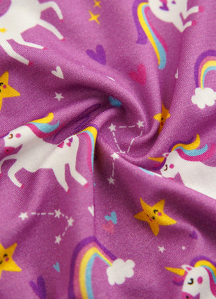 Baby Girl Little Unicorn Purple Bodysuit