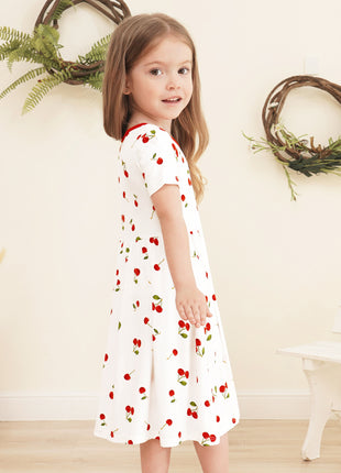 Kids Girl Short Sleeve Dresses