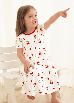 Kids Girl Short Sleeve Dresses