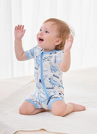 Baby Boys Soft Comfy Infant Short Sleeve Romper