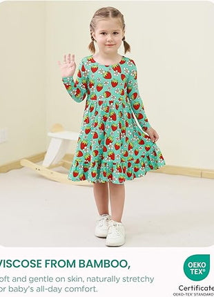 Girl Back Hollow Strawberry Field Dress