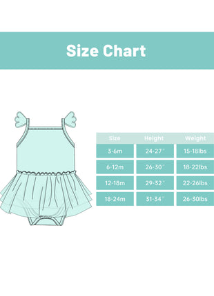 Baby Flamingo Green Mesh Mini Tutu