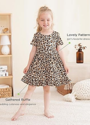 Toddler Girls Short Sleeve Summer Dress