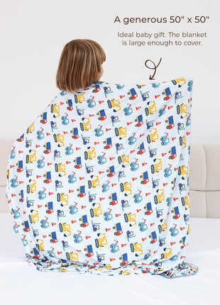 Boys Girls Double Layer Nursery Blanket 50'' x 50''