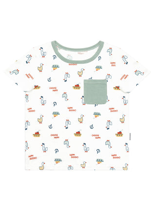 Kids Short Sleeve T-Shirt With Pocket