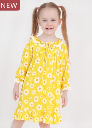 Toddler Girl Long Dresses With Long Sleeves