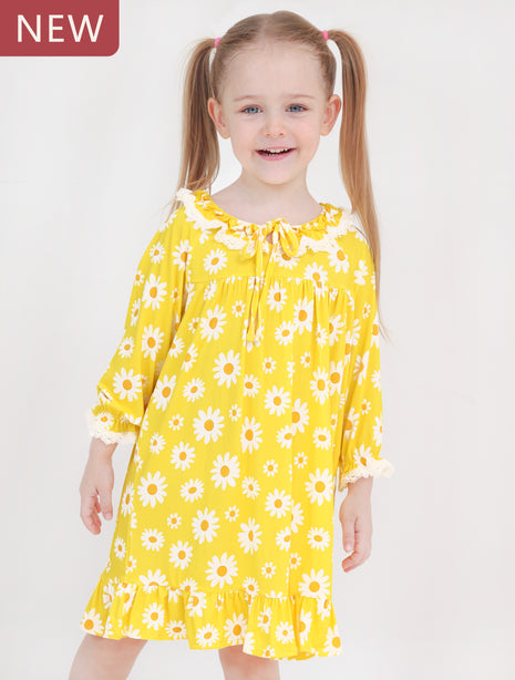 Toddler Girl Long Dresses With Long Sleeves